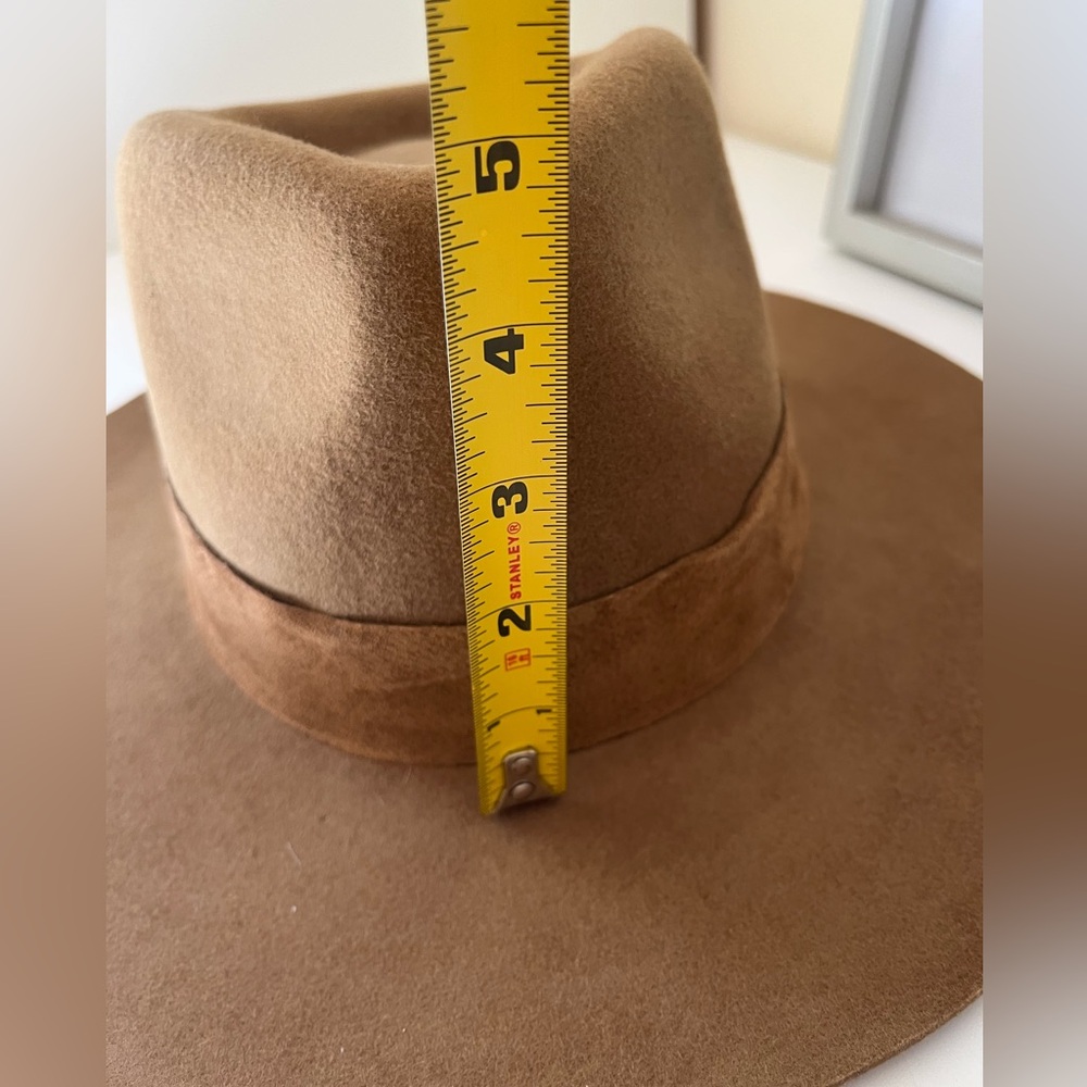 NWT Wyeth Tan Fedora Hat 100% wool - Picture 3 of 11